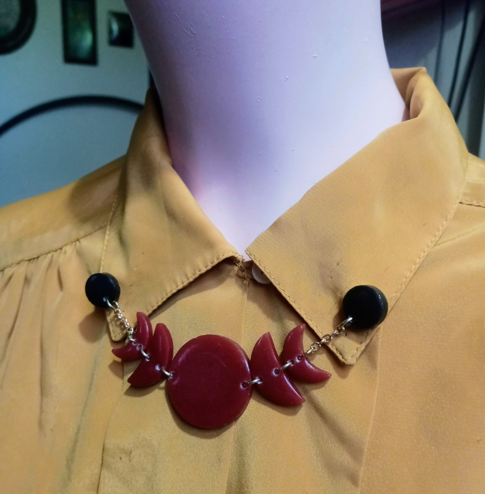 Image of moon maiden collar pin