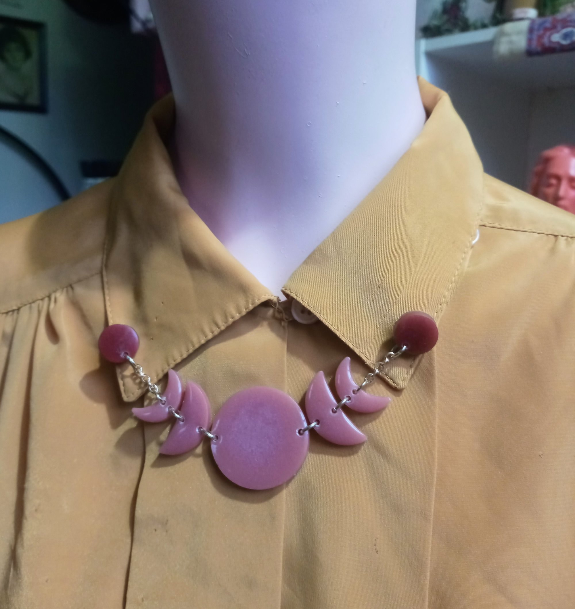 Image of moon maiden collar pin