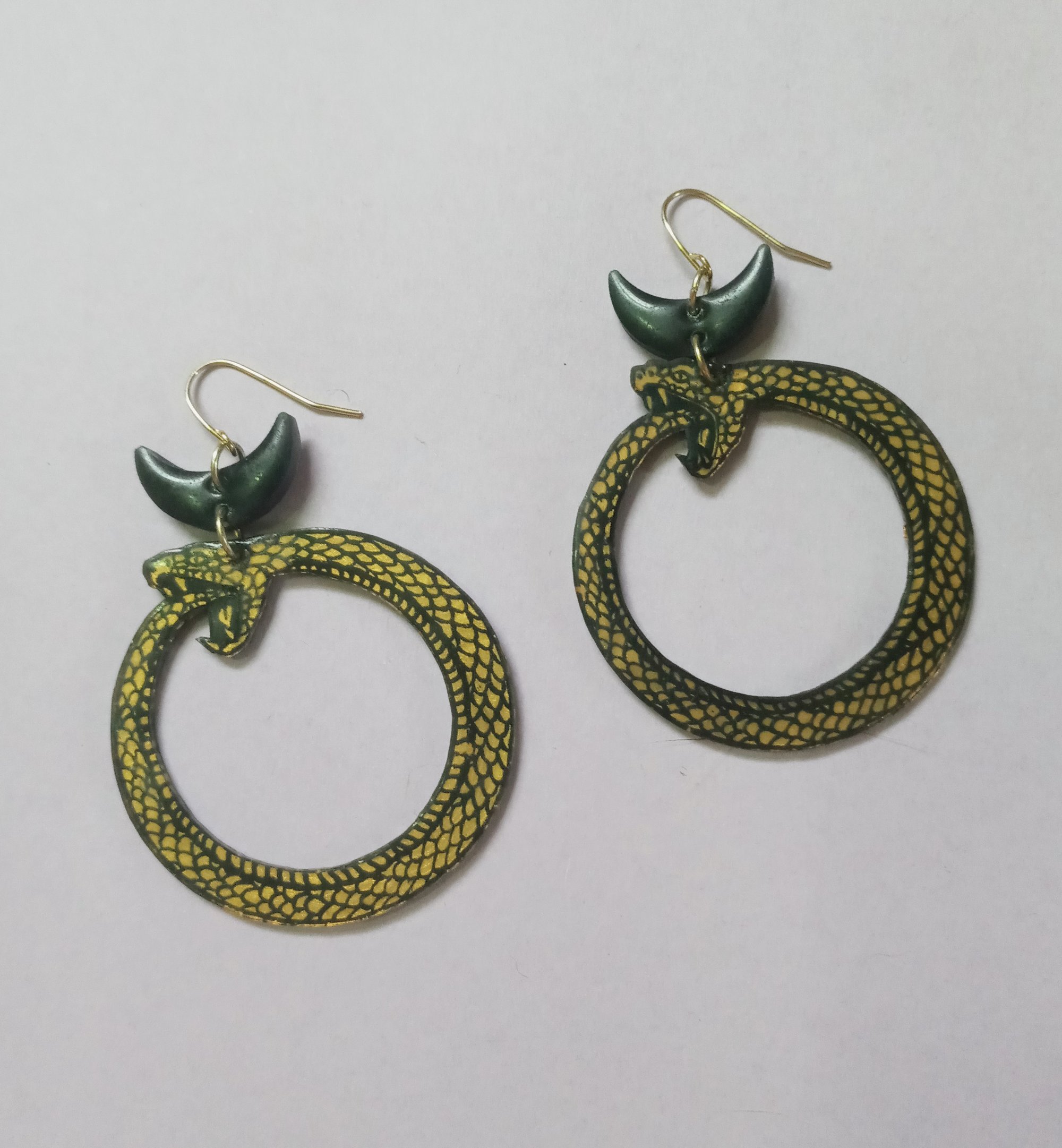 Image of ouroboros earrings