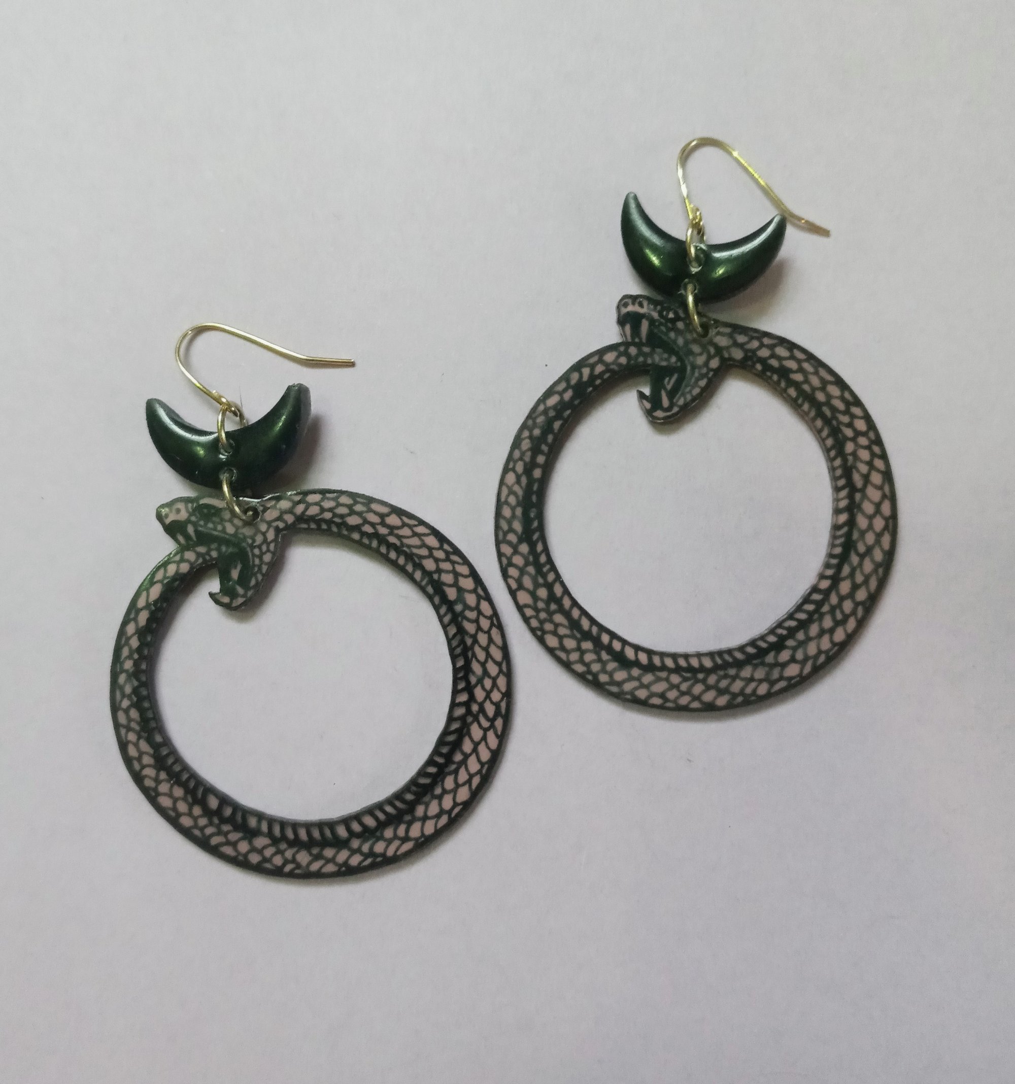 Image of ouroboros earrings
