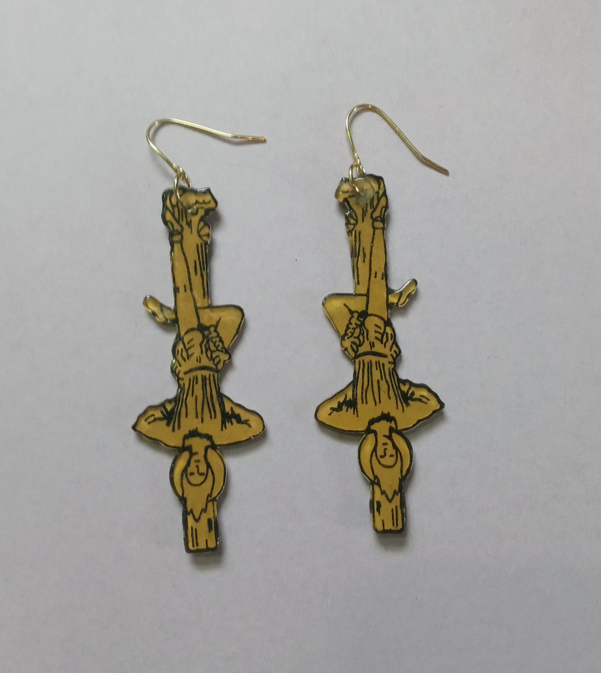 Image of hanged man earrings