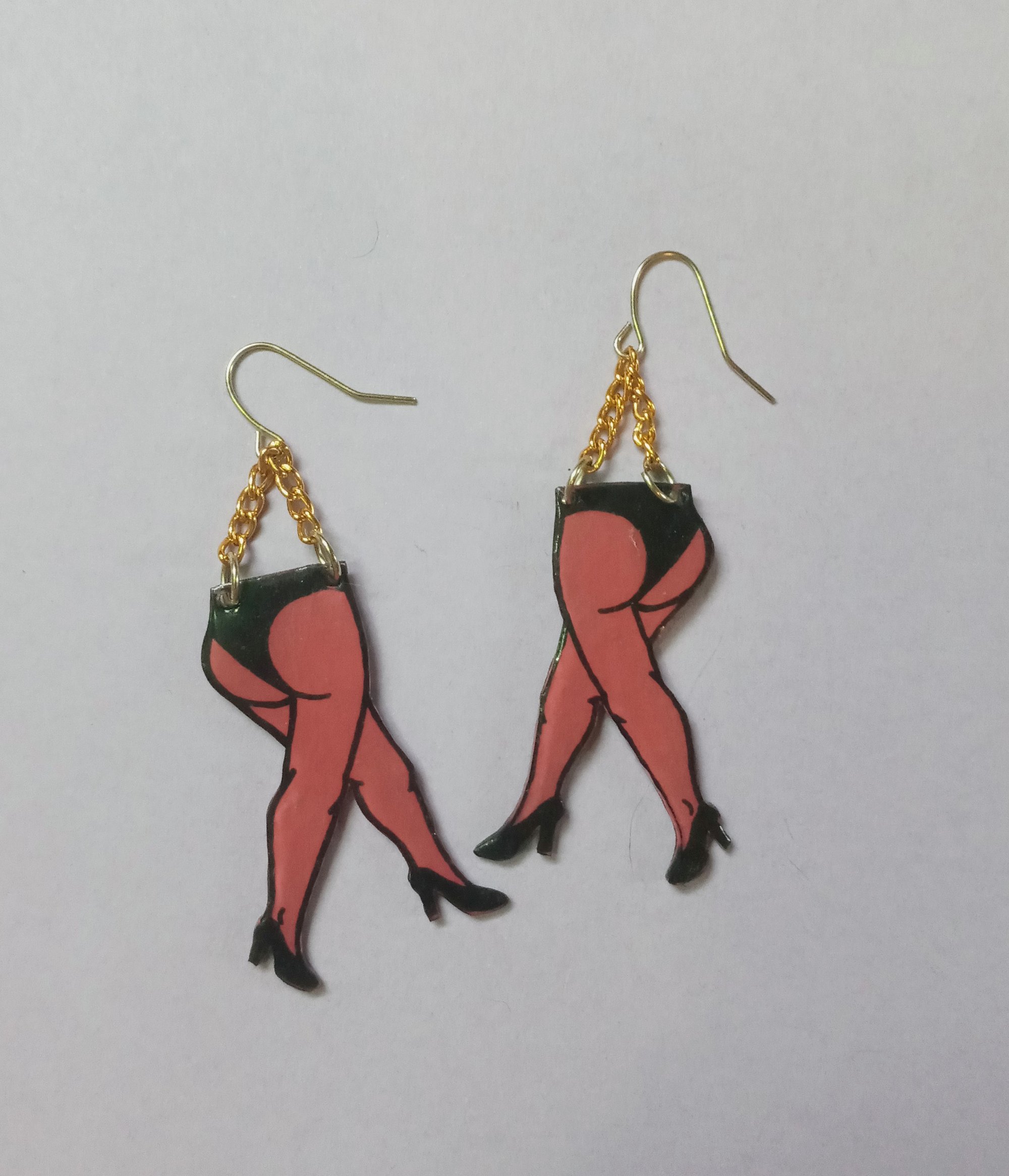 Image of hot single strut earrings