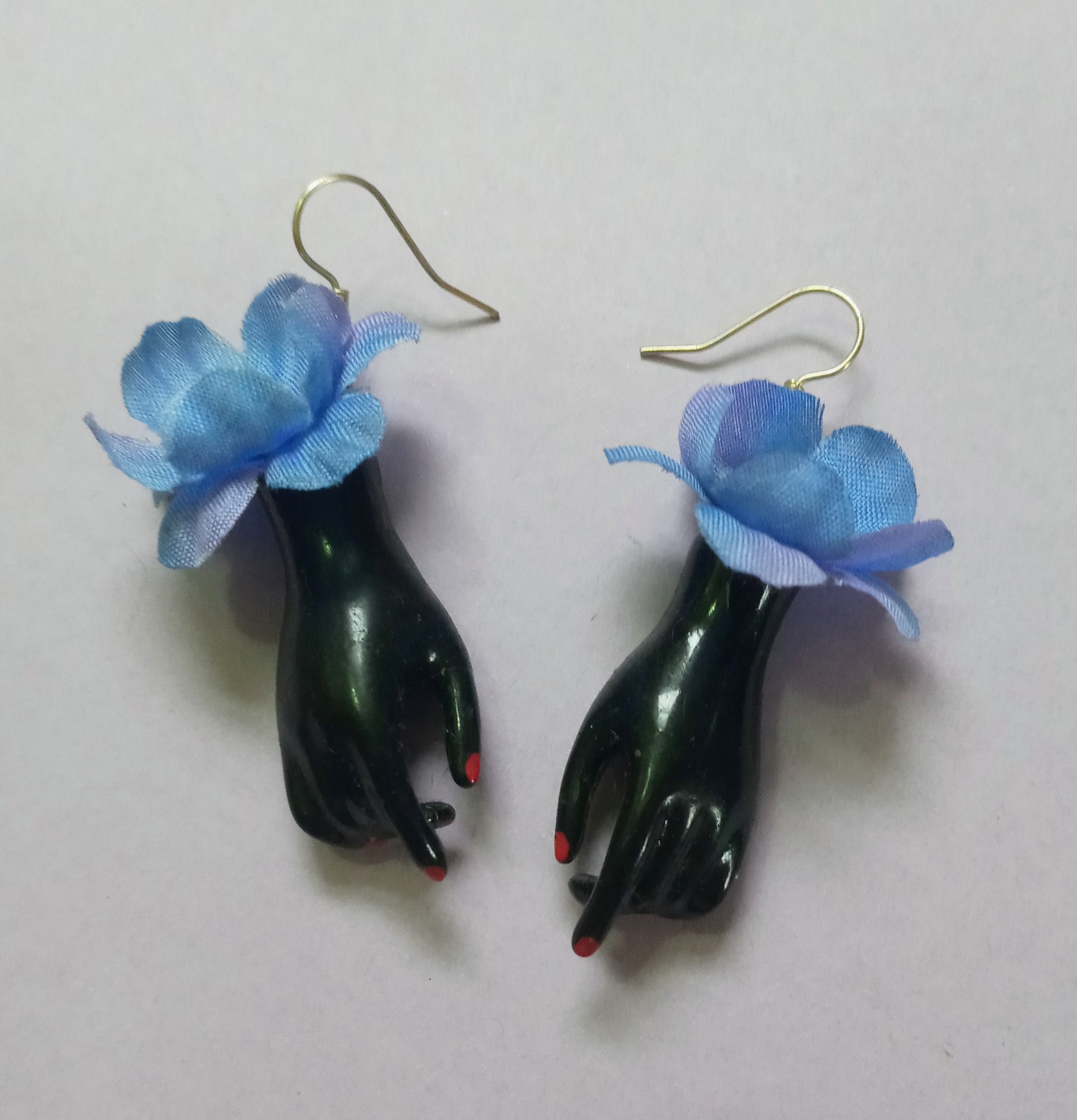 Image of petite heavenly hands earrings