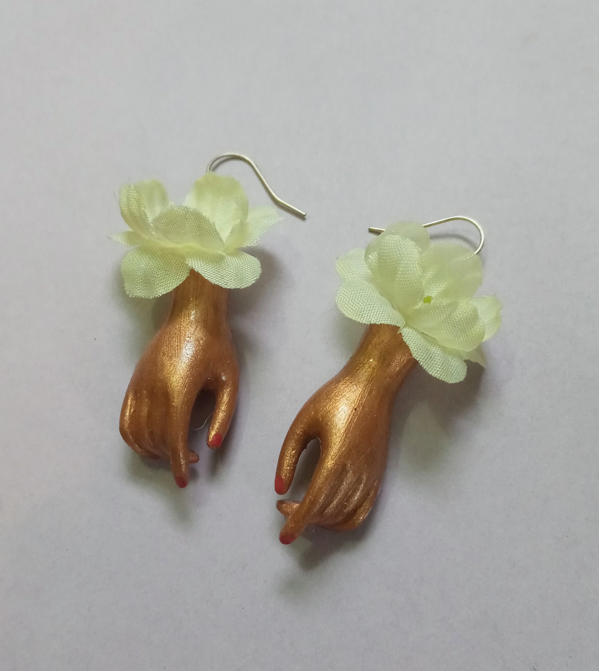 Image of petite heavenly hands earrings