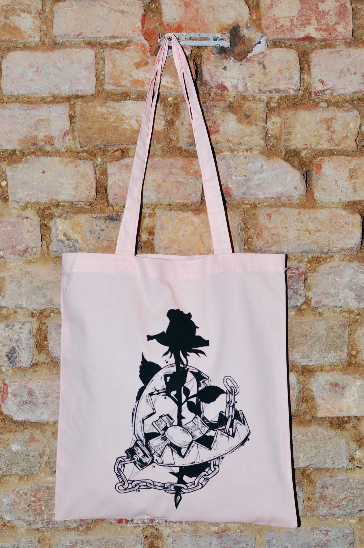 Image of TRAPPED Tote Bag - Light Pink