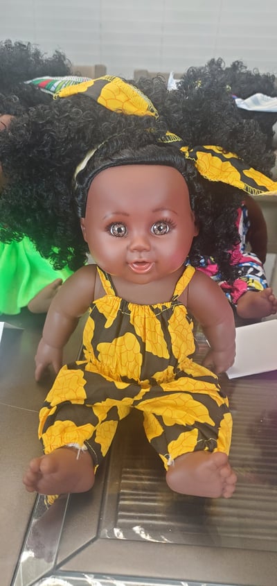 Image of K-lock doll (gold and black jumpsuit)