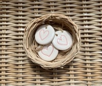 Image 3 of Small or Medium Heart Tags  Set of 3 (Various Colours)