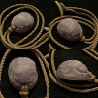 Image 2 of Amethyst Scarab amulet. 