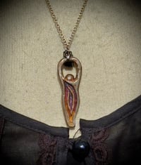 Image 3 of goddess with black tourmaline & chain