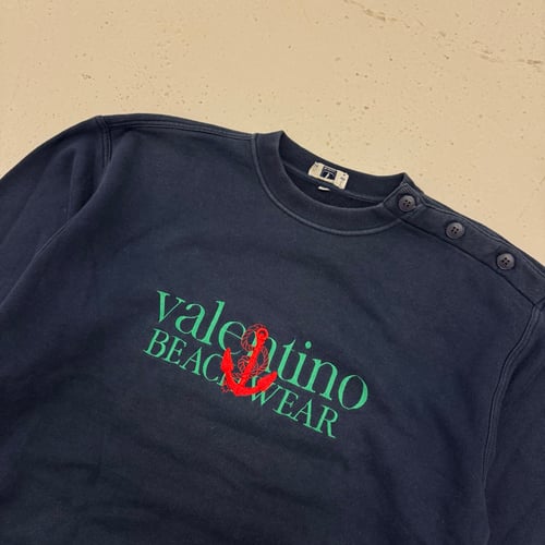 Image of 1980s Valentino Beachwear Sweatshirt, Size Medium 