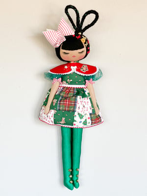 Image of RESERVED FOR DAYNA Classic Holiday Art Doll Josie  