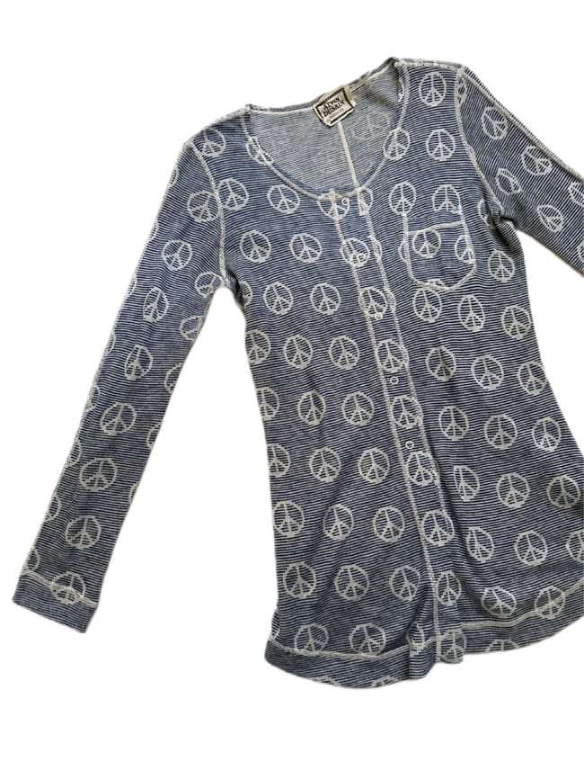late 60s Alvin Duskin museum PEACE knit cardigan