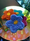 Fuzzy Flower Coasters