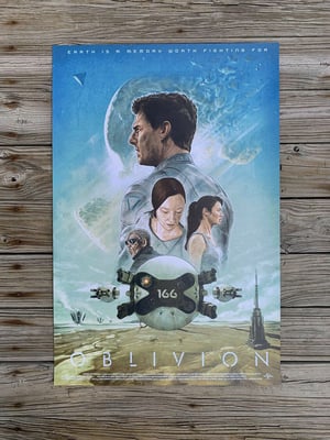 Oblivion alternative movie poster 24x36" 16 colour screen print AP (1 of 5)