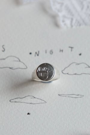 Image of Moon signet ring
