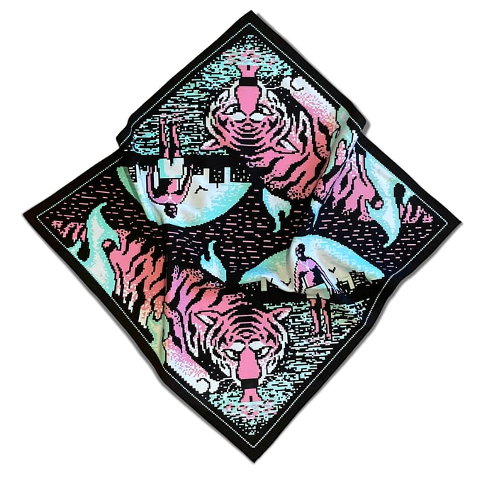 Image of Tiger Unleashed bandana 57x57cm