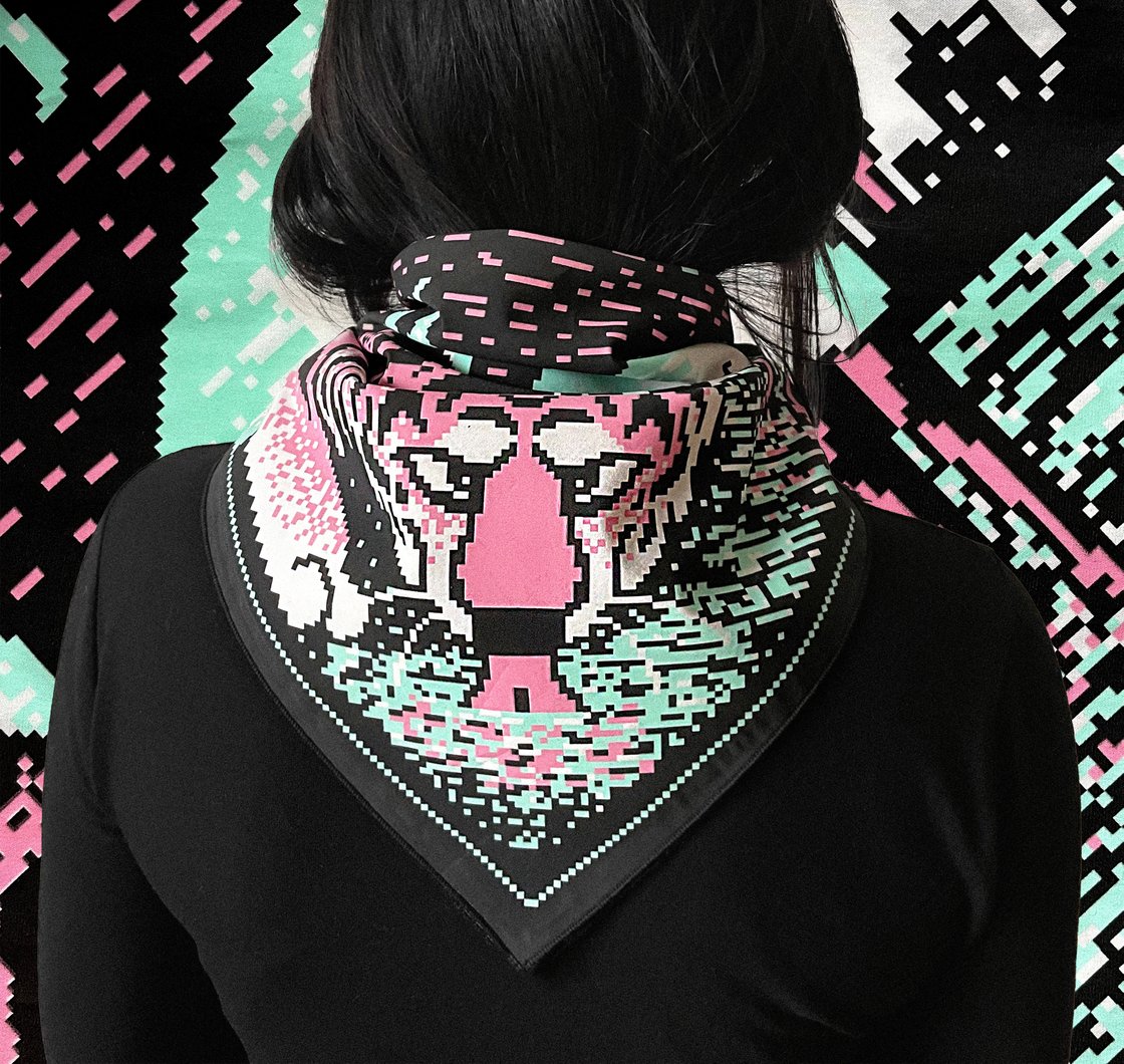 Image of Tiger Unleashed bandana 57x57cm