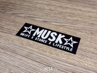 Image 2 of MUSK Black Sticker