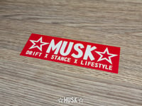 Image 2 of MUSK Red Sticker