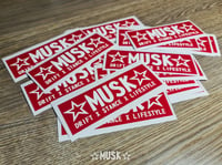 Image 1 of MUSK Red Sticker