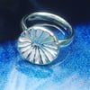 Silver Poppy Ring - Size M