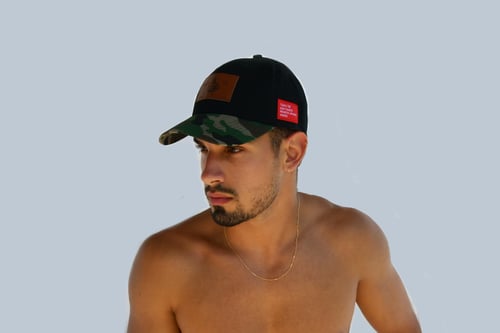 Image of Leathered logo cap