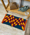 Checkered Wave Accent Rug