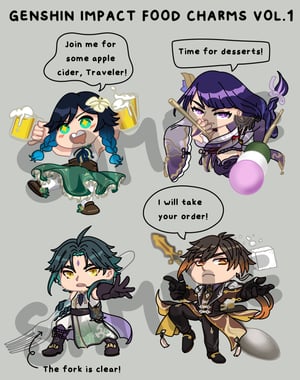 Image of Genshin Impact Vinyl Stickers