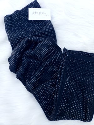 Image of Black Rhinestone Pants