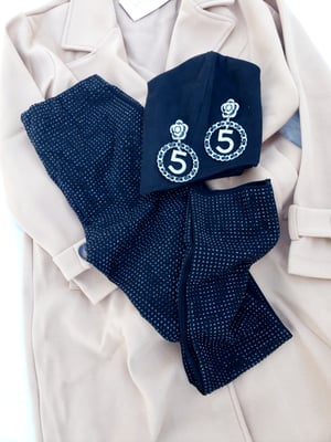 Image of Black Rhinestone Pants