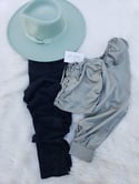Black Rhinestone Pants