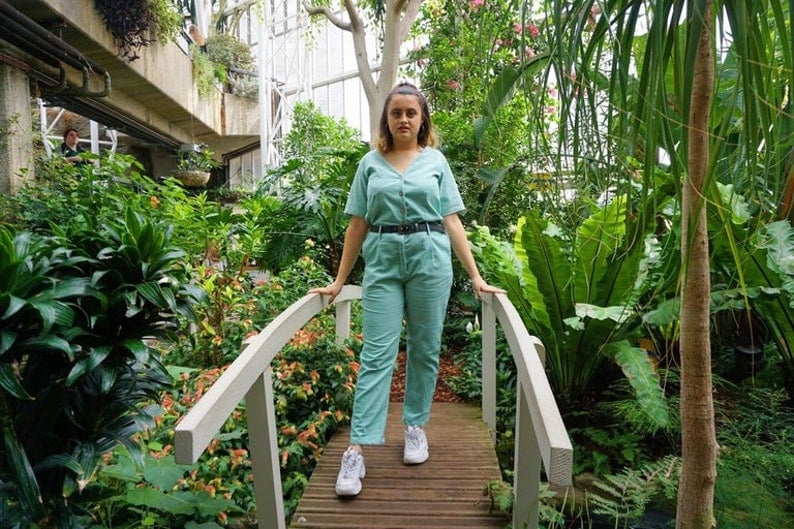 Image of Turquoise Ashanari Boilersuit 