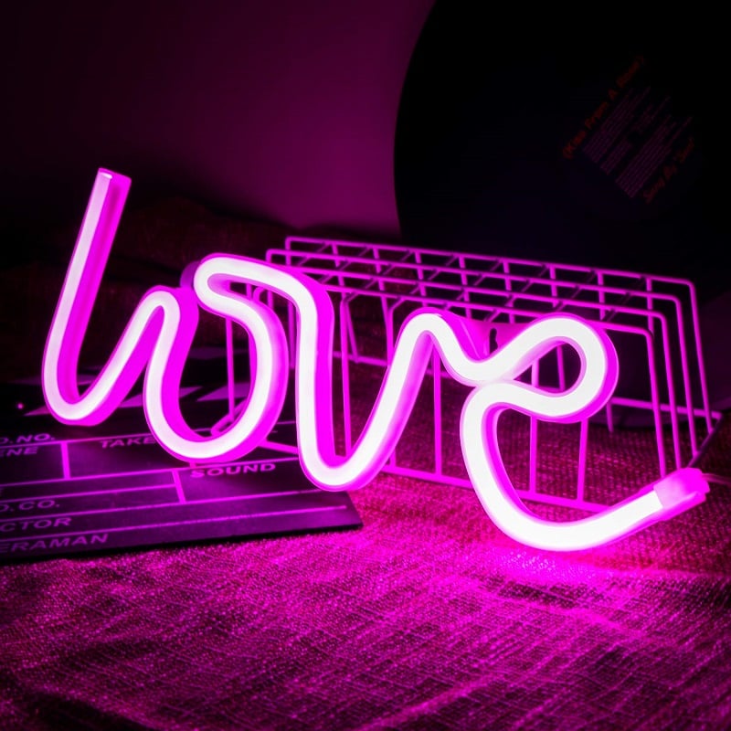 pink love light