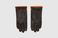 Image 3 of Black Ziggy Leather Gloves