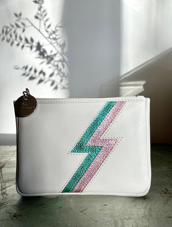 Chalk Ziggy Leather Purse