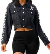 Image 3 of Denim Tie Jacket