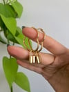 HEART PADLOCK HOOP EARRINGS 