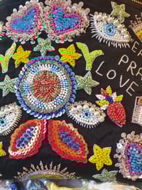 Image 5 of BLACK EAT PRAY LOVE SET- HEAD BAND AND BAG