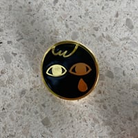 Image 3 of Moon Face Enamel Pin