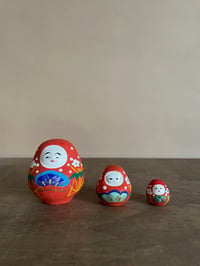 Red Daruma- Medium/Small