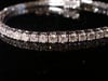 Modern 18ct diamond 6.00ct vs1- si1 H colour tennis line bracelet