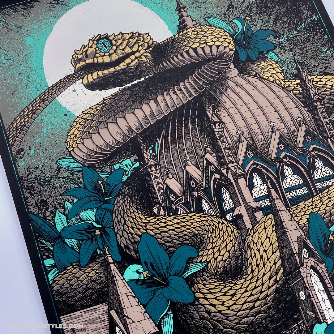 Mastodon Official Concert Poster - 11.18.21 Boston - AP Edition