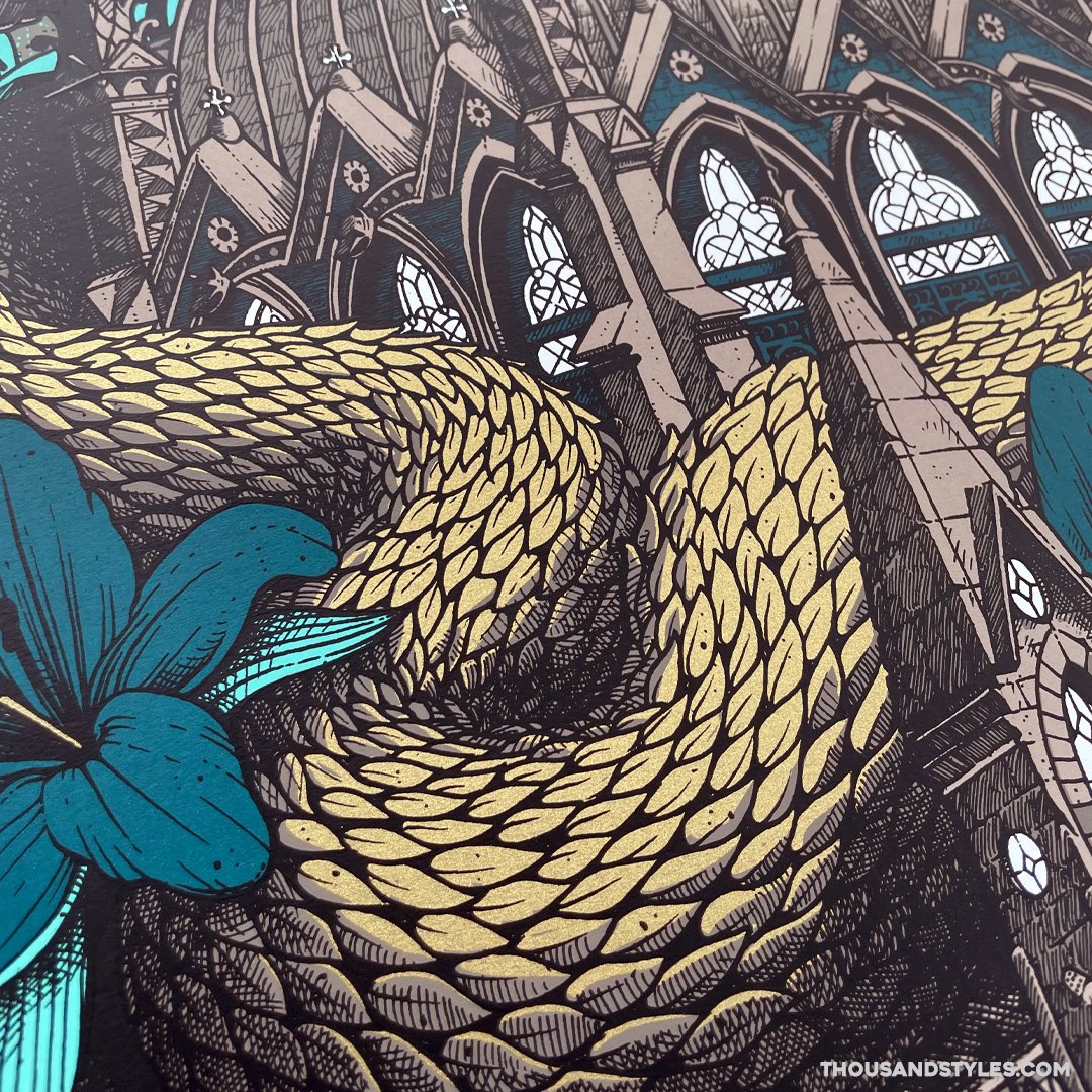 Mastodon Official Concert Poster - 11.18.21 Boston - AP Edition