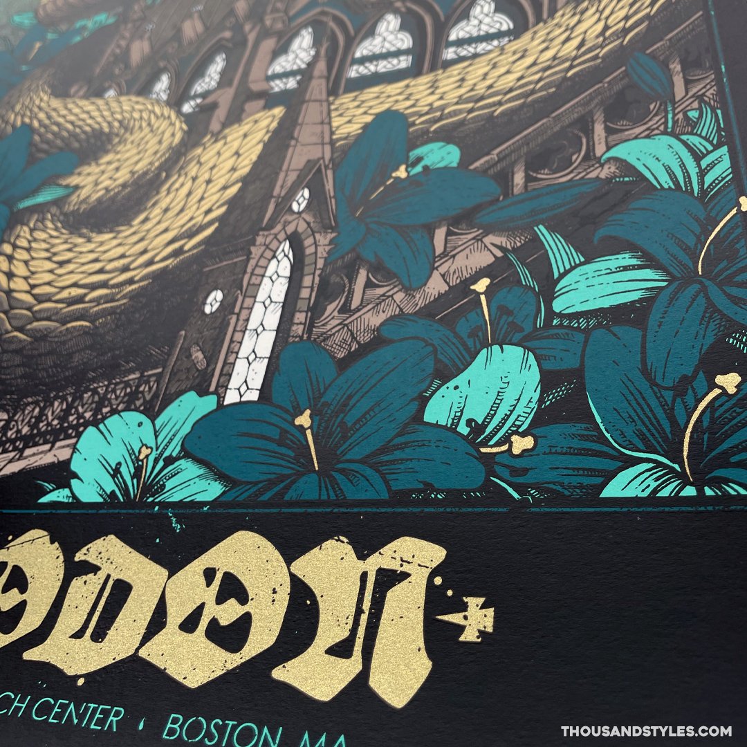 Mastodon Official Concert Poster - 11.18.21 Boston - AP Edition