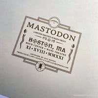 Image 5 of Mastodon Official Concert Poster - 11.18.21 Boston - Foil Variant