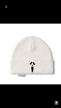 Image 1 of SCREAM BEANIE  - BONE WHITE