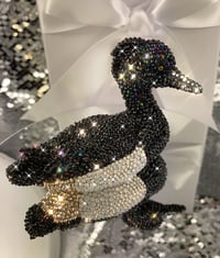 Image 3 of Fully Crystallised Tufted Duck Figurine