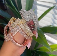 Icy baguette bangles 