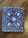 Amethyst purple square wall tile 5”