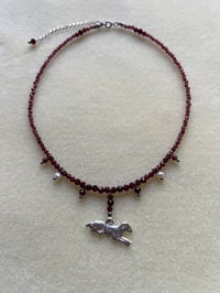 Image 14 of THE ‘LAMB MILAGRO’ GARNET NECKLACE 
